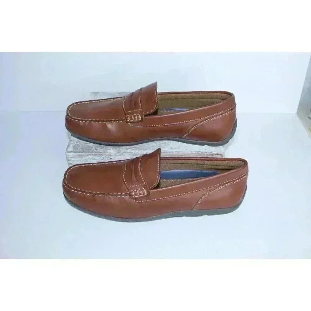 Stone Canyon Footwear Loafer Faux Leather Easy Slip On‎ Men's Shoe Size 10.5 NIB - Picture 5 of 11
